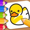 Baby Coloring games for kids with Glow Doodle Logo