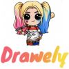 Drawely: Draw Color Cute Girls Logo